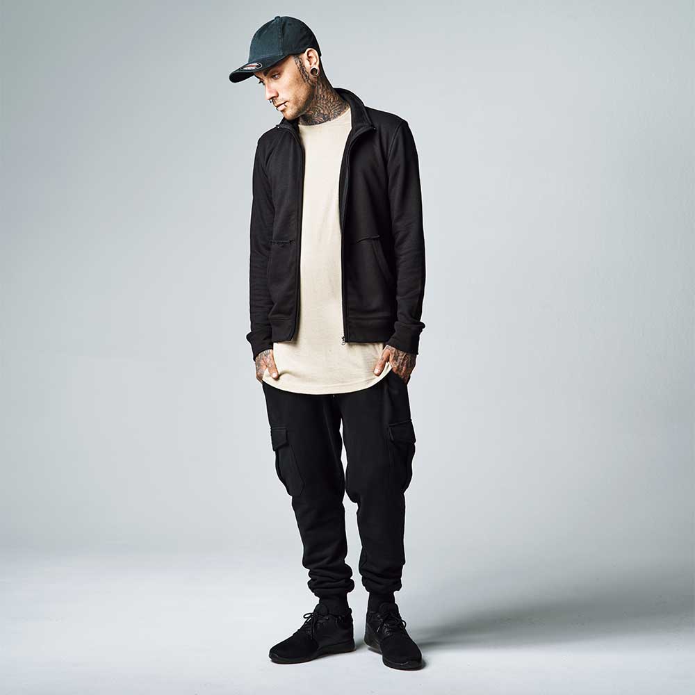 Urban Classics - Fitted Cargo Mens jogging pants - Black